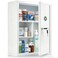 KYODOLED Wall Mount Locking Medicine Cabinet Large Capacity First Aid Cabinet for Bathroom Medicine Cabinet with Key Secure Steel Lock Box for Medication 1575 H x 1182 W x 472 D White