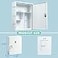 KYODOLED Wall Mount Locking Medicine Cabinet Large Capacity First Aid Cabinet for Bathroom Medicine Cabinet with Key Secure Steel Lock Box for Medication 1575 H x 1182 W x 472 D White