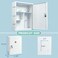 KYODOLED Wall Mount Locking Medicine Cabinet Large Capacity First Aid Cabinet for Bathroom Medicine Cabinet with Key Secure Steel Lock Box for Medication 1575 H x 1182 W x 472 D White