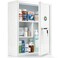 KYODOLED Wall Mount Locking Medicine Cabinet Large Capacity First Aid Cabinet for Bathroom Medicine Cabinet with Key Secure Steel Lock Box for Medication 1575 H x 1182 W x 472 D White