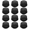 Tayfremn 12pcs Dome Caps Mesh Dome Wig Cap Black Elastic Wig Caps Stretchable Spandex Dome Caps Breathable Nylon Light Hair Mesh Net for Men Women Wigs Making