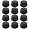 Tayfremn 12pcs Dome Caps Mesh Dome Wig Cap Black Elastic Wig Caps Stretchable Spandex Dome Caps Breathable Nylon Light Hair Mesh Net for Men Women Wigs Making