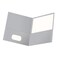 Oxford TwinPocket Folders Textured Paper Letter Size Gray Holds 100 Sheets Box of 25 57505EE