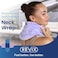 REVIX Neck Heating Pad Microwavable Heated Neck Wrap with Moist Heat for Stress Microwave Neck Warmer for Woman Unscented Hot Pack