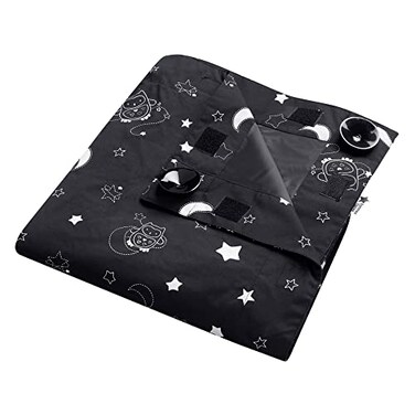 Tommee Tippee Sleeptime Portable Baby Blackout Blind Large 51 x 78 Inches Travel Window Blinds Strong Suction Foldable Lightweight Naptime Blind Nighttime Animations
