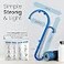 LiBa Back and Neck Massager Trigger Point Massage Tools for Pain Relief and Manual Massage Hook Therapy Handheld Back Neck Shoulder Massager Blue 2Pack Gift for Women Men