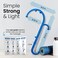 LiBa Back and Neck Massager Trigger Point Massage Tools for Pain Relief and Manual Massage Hook Therapy Handheld Back Neck Shoulder Massager Blue 2Pack Gift for Women Men
