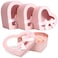 Thenshop 3 Sets Valentines Heart Shaped Boxes for Flowers Mothers Day Gift Packaging with Transparent Window Lids for Luxury Flower Arrangements Flower Box Gift Wrap Boxes for Wedding BirthdayPink