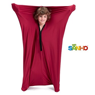 SANHO Sensory Body SockLarge912 Years Old56HX28WGood for Height5261Suitable for Autism Sensory Processing DisordersUpdated VersionWine red