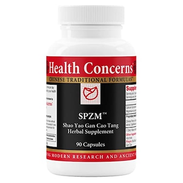 Health Concerns SPZM Herbal Muscle Cramp Relief Upper Body Spasm Support Trigeminial Intercostal Neuralgia Aid Blood Circulation Nerve Comfort Chinese Herbal Formula 90 Capsules