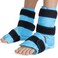 Relief Expert Ankle Ice Pack Wrap 2 Packs Reusable Cold Gel Pack for Foot and Heel DualSided Design with Soft Plush Lining Flexible Cold Compress for Achilles and Ankle Support Blue