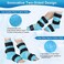 Relief Expert Ankle Ice Pack Wrap 2 Packs Reusable Cold Gel Pack for Foot and Heel DualSided Design with Soft Plush Lining Flexible Cold Compress for Achilles and Ankle Support Blue
