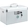 KYODOLED Medication Lock Box with Key Portable First Aid Storage Box