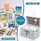 KYODOLED Medication Lock Box with Key Portable First Aid Storage Box