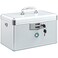 KYODOLED Medication Lock Box with Key Portable First Aid Storage Box