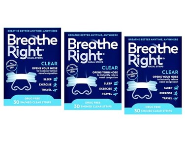 Breathe Right Nasal Strips SmallMedium Clear 30 Count Pack of 3