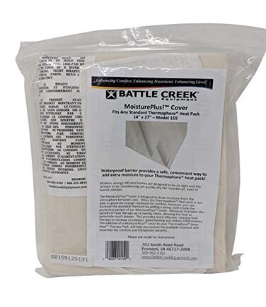 غطاء وسادة التدفئة MoisturePlus من Thermophore Battle Creek Equipment، مقاس كبير 14 × 27، موديل 159