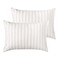NTBAY Organic Cotton Toddler Pillowcases Super Soft Breathable Jersey Cotton Toddler Pillow Cases 13x18 Pillow Cases with Envelope Closure Camel and Beige Stripe