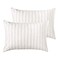 NTBAY Organic Cotton Toddler Pillowcases Super Soft Breathable Jersey Cotton Toddler Pillow Cases 13x18 Pillow Cases with Envelope Closure Camel and Beige Stripe