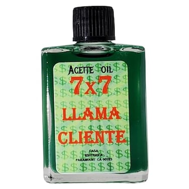 MAGICK SPACE 7x7 Attract Customers Oil 7x7 Llama Cliente Aceite Spiritual Anointing Oil by CASA ESOTERICA Increase Business Sales Customer Traffic Boost Your Profits Today05 FL OZ 1 Pack