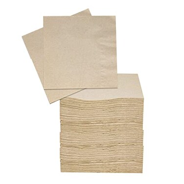 Upper Midland 200 Eco Friendly Recycled Bar Biodegradable Napkins 5x5in Beverage Compostable