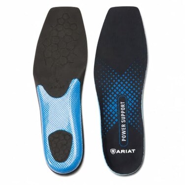 ARIAT Mens Power Support Insole Wide Square Toe Molded Arch and Heel Support Rebound Foam Cushioning MoistureWicking Boot Insole Replacement 9