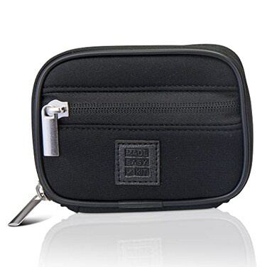 Made Easy Kit Pill Case Weekly Medicine Organizer with Removable SevenDay Vitamin Supplement Box Premium Neoprene for Travel Purse Accessory Black