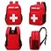 Gatycallaty First Aid Backpack Emergency Medical Empty Waterproof Survival First Responder Trauma Bag Travel Home Outdoor Red