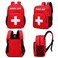 Gatycallaty First Aid Backpack Emergency Medical Empty Waterproof Survival First Responder Trauma Bag Travel Home Outdoor Red