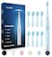 7AM2M Sonic Electric Toothbrush for Adults and Kids High Power Rechargeable Toothbrushes with 8 Brush Heads5 Adjustable Modes Builtin 2Minute Smart Timer4 Hours Fast Charge for 30Days Blue