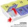 EZY DOSE 7Day AMPM Pill Planner Medicine Case Vitamin Organizer Box 2XLarge Locking Compartments to Secure Medication and Prevent Spilling Color May Vary Randomly Selected BPA Free