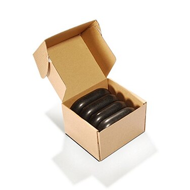 Master Massage 4 Piece 46x 3 x 12 Extra X Large Ovular Black Basalt Lava Hot Stone Rock Pack ABCD