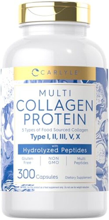 Carlyle Multi Collagen Protein Capsules 2000mg 300 Count