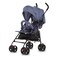 Dream On Me Vista Moonwalk Baby Stroller Lightweight Travel Umbrella Stroller with Compact Fold Smooth Ride Wheels MultiPosition Recline Spacious Storage Basket with Cup Holder Blue