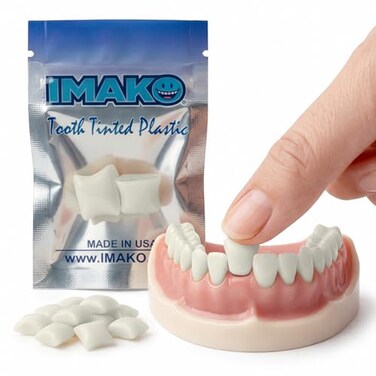 Imako Tooth Tinted Plastic Natural Color Temporary Tooth Made in USA
