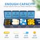 mossime 2Pack Weekly Large Pill Organizer for Travel 7 Day Pill Boxes and Organizer Big Compartments Pill Case AM PM14 Day XL Medication Organizer Dispenser for Fish Oils Vitamin Holder Supplement