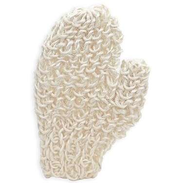 QUR Sisal Body Exfoliator Glove 9 Smooth Skin Shower Mitt Dry Brushing