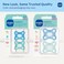 MAM Comfort Baby Pacifier 03 Mths Lightweight OnePiece Silicone 2 Pack