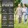 KINGGEAR F1 Walking Stick Walking Cane for Women Men with Wrist Strap Lightweight Sturdy Offset EVA Handle Large Quad Base Self Standing for Seniors and People with Injuries Recovery