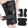 Alpha Medical 12 Long Adjustable Three Panel Orthopedic Knee Immobilizer Supportive Adjustable Side Panels Knee Brace Stabilizer Knee Immobilization L1830