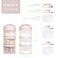 Termichy Stackable Formula Dispenser Portable Milk Powder Container 2 Pack Light Pink
