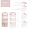 Termichy Stackable Formula Dispenser Portable Milk Powder Container 2 Pack Light Pink