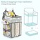 Maliton Hanging Diaper Caddy Organizer Diaper Stacker for Changing Table Crib Playard or Wall Nursery Organization Baby Shower Gifts for Newborn Gray Cloud