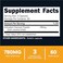 Type Zero Activated Charcoal Capsules 180 Count 60 Servings 780mg Per Serving from Coconut Shell NonGMO GlutenFree