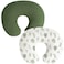 Coreeky Muslin Nursing Pillow Covers 2 Pack Soft Adorable Slipcovers with Zipper Closure 100 Cotton Covers for Breastfeeding Pillows Leaf Green
