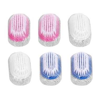 Healifty 6Pcs Pumice Stone Foot Scrubber DualSided Callus Remover with Brush Pedicure Exfoliating Tools for Men Women Shower Spa Heel Care Body Dead Skin Removal