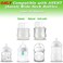 EESC2Y 6PCs Travel Bottle Caps Compatible with Avent Bottles Bottle Lids Replacement