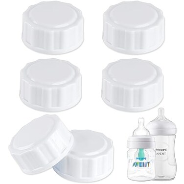 EESC2Y 6PCs Travel Bottle Caps Compatible with Avent Bottles Bottle Lids Replacement