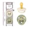 BiBS Liberty Pacifier 2Pack BPA Free Pacfiers with Natural Latex Round Nipple Made in Scandinavia Size 2 618 Months Eloise Sage