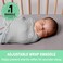 لفافة SwaddleMe الأصلية من Ingenuity، مصنوعة من القطن بنسبة 100%، تُحسّن النوم وتُهدئ ردة الفعل المفاجئة، مناسبة للأطفال من عمر 3 أشهر، 10 TOG، عبوة من قطعتين، بطانية لف للأطفال بنقشة ديناصور استوائي